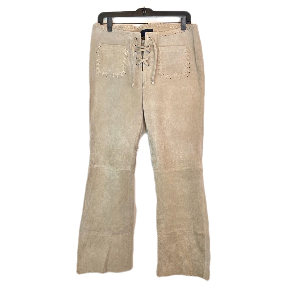 Y2K Low Rise Suede Pants